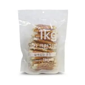 테비 사사미 치킨 크런치껌 1kg 강아지 대용량 간식 애견간식 강아지육포 강아지져키