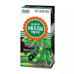 [셀러허브][정식품] 정식품 담백한 베지밀 에이 검은콩 두유 190ml 80개 (S15235873)