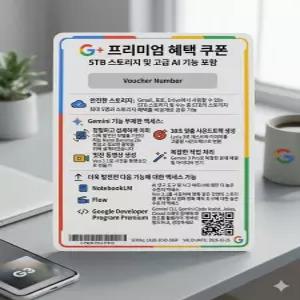 제미나이 프로 18개월 구독 유료 이용권 5TB 스토리지 무료