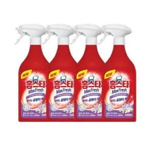 홈스타 맥스프레쉬 뿌리는 곰팡이 싹 500ml x 4개 편리한 깨끗한 청소 욕실 주방 세제