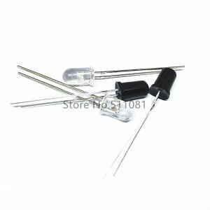 100개 LED 5mm 940nm 적외선 이미터 IR 수신 다이오드 원형 튜브 라이트