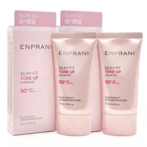 엔프라니 실키핏 선블록 70ml+70ml 핑크톤업선크림