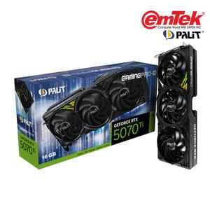 PALIT 지포스 RTX 5070 Ti GAMINGPRO-S D7 16GB 이엠텍 그래픽카드 VGA