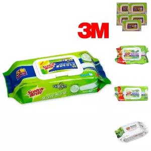 3M 스카치 브라이트 물걸레 청소포 더블액션 대형 (6387)/대형/부직포/물/먼지/밀대/티슈형/세정제