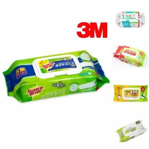 3M 스카치 브라이트 물걸레 청소포 더블액션 대형 (6387)/청소용티슈/밀대걸레청소포/찌든때제거/바닥세정