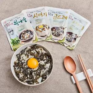 제철 봄나물 4종 윤영근의 착한 나물 4종 곤드레 유채 시래기 취나물