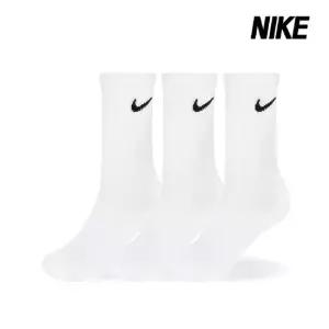 나이키 양말 에브리데이쿠션 크루삭스 3개입 화이트 SX7664-100