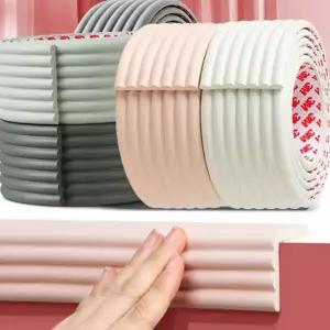 코너 보호대 푹신한 실리콘 안전 모서리 보호대 쿠션 가드 테이프형 어린이 유아 아기 패드 기둥 용품