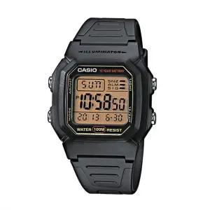 카시오 W-800HG-9A 남성 군인 스포츠 스퀘어 전자 손목 시계