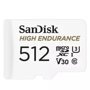 [셀러허브 가전]SanDisk 고내구성 비디오 모니터링 microSD (QQNR) (512GB) (47513472)