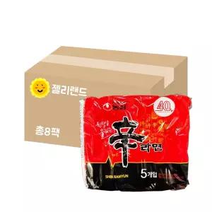 농심 신라면 멀티팩 600g X 8개 (1BOX) (총40봉)