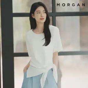 모르간  에센셜 로우타이 블라우스 [런칭 가격 69,900원]