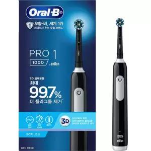 오랄비 PRO1000 전동칫솔 세트 Pro1000 블랙