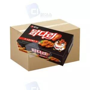 치킨맛 농심 닭다리 핫숯불바베큐 바삭한 스낵 과자 66g 20개