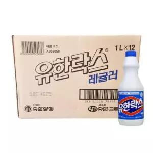 살균 유한락스 레귤러 한박스 1L