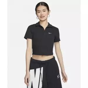 [나이키] NIKE 스포츠웨어 에센셜 반소매 폴로 탑 W - 블랙 화이트 DV7885-010 497254