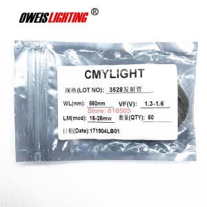 호환 50PCS 3528 850NM (28-30mW) / SMD LED IR 20mA 1.3-1.5V 3.5x2.8x1.88MM 적외선 방출