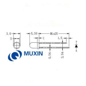 호환 100개 3mm IR LED 다이오드 850nm 적외선 20mA DC 1.4-1.6V 투명 발광 램프 렌즈 스루홀 전구