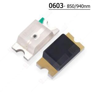 호환 1000pcs 0603 IR SMD 칩 850nm 이미 터 수신기 적외선 포토 트랜지스터 다이오드 히든 DIY