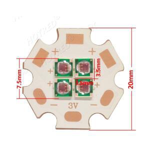 호환 10W  LED 칩 IR 적외선 660nm 680/730/760/810/850nm 3535 비드 2V 야간 투시경 보안용