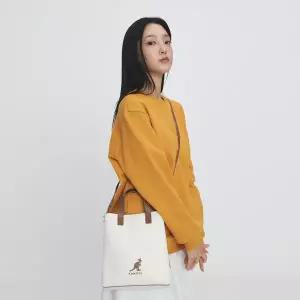 [캉골](신세계 사우스시티)듀오 캔버스 미니 쇼퍼백 3877 아이보리