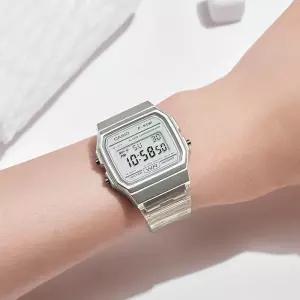 카시오 F-91WS-7DF 투명 클리어 전자시계 클리어 디지털 지코스모 공식수입