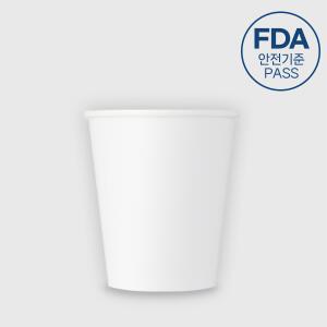 10온스 330ml 천연펄프 종이컵 무지 테이크아웃컵 1박스 1000개