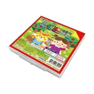 (케이스) 양면 100매 종이나라 색종이 20색