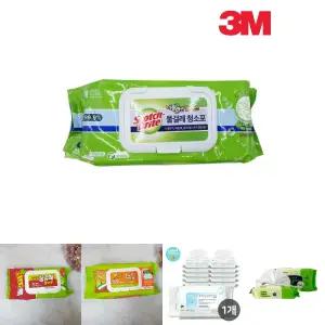 3M 더블액션 플러스 물걸레 청소포 대형 20매/패드 습식 청소 물청소포 리필 막대 걸레 물티슈 물걸레포