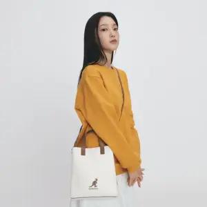 캉골 듀오 캔버스 미니 쇼퍼백 3877 아이보리