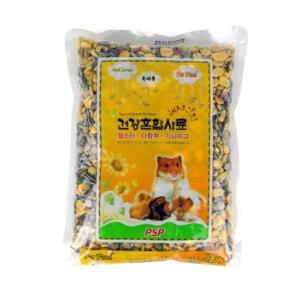 사료통 반려동물 다람쥐 기니피크먹이 씨앗혼합사료 600g