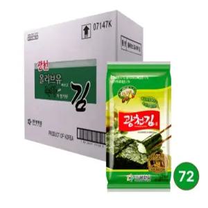광천김 올리브 녹차 도시락김 5g 72봉