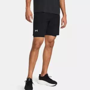 [백화점 정품] 언더아머 Under Armour 1382641-001 블랙 남성 UA 론치 투인원 7인치 쇼츠 반바지 레깅스