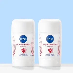 니베아 데오드란트 스틱 드라이 앤 콤포트 50ml, 2개