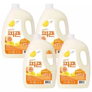 피죤 강력탈취 섬유유연제 레귤러 옐로미모사, 3.1L, 4개