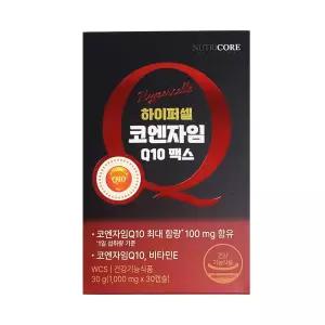 뉴트리코어 하이퍼셀 코엔자임 Q10 맥스 항산화 혈압 낮추는 도움 30캡슐 1개