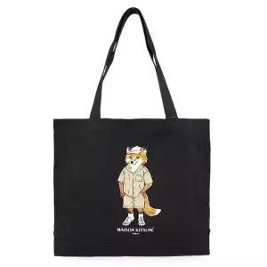 디몬트 메종키츠네 공용 드레스 폭스 토트백(블랙) QU05109WW9042 P199