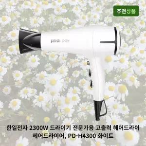 한일전자 2300W 드라이기 전문가용 고출력 헤어드라이어, PD-H4300 화이트
