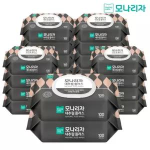 [하프클럽/모나리자]모나리자 내추럴 플러스 물티슈 캡형 100매 10개+10개 총 20개