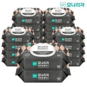 [하프클럽/모나리자]모나리자 내추럴 플러스 물티슈 캡형 100매 10개+10개 총 20개
