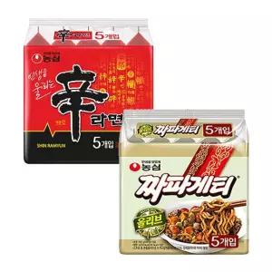 농심 신라면10봉지+짜파게티10봉지 총20봉지