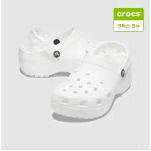 ( 본사) 클래식 플랫폼 클로그 화이트 206750-100 1110881707