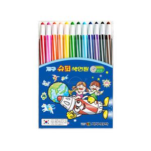 지구화학 슈퍼 색연필 12색
