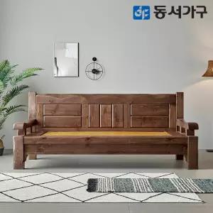 M77 고급 키퍼 통원목 짜맞춤 편백나무 황토 카우치 흙소파 DF644328