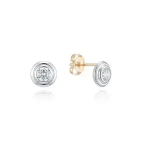 [롯데백화점]로이드 [GB] 랩그로운 다이아 1부 더블 베젤 14K GOLD 귀걸이 LEF25001D