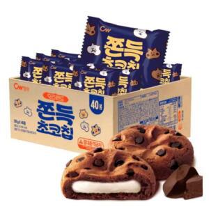 오즈랜드 청우 쫀득초코칩 쿠키 총 800g 40봉 사무실 탕비실간식