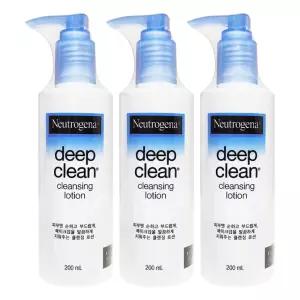 뉴트로지나 딥클린 클렌징 로션 200mL x 3개