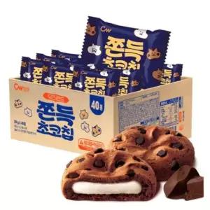 오즈랜드 청우 쫀득초코칩 쿠키 총 800g 40봉 사무실 탕비실간식