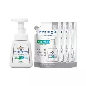 아이깨끗해 핸드워시 용기 키친 250ml, 1개 + 리필 키친 200ml, 4개