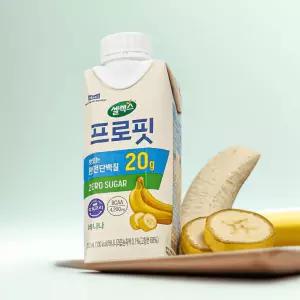 셀렉스 프로핏 완전단백질 드링크 바나나맛 250ml 18개 제로 슈가 락토프리